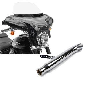 Set: Batwing Verkleidung für Honda VF 750 C Magna Craftride mit Windschild schwarz + Craftride Endschalldämpfer Honda VF 750 C Magna Caferacer Turn Out chrom_1