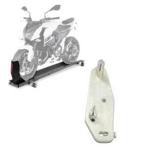 Set: Motorrad Rangierschiene mit Wippe ConStands Smart Mover bis 450 kg in grau + Adapterplatte für ConStands Power Honda Africa Twin Adventure Sports 1100 20-21_1