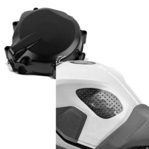 Set: Lichtmaschinendeckel für Suzuki GSX-R 600/ 750 00-03 Limadeckel Motordeckel + Seiten Tankpad für Suzuki GSX-R 750 / 600 Grip S_1