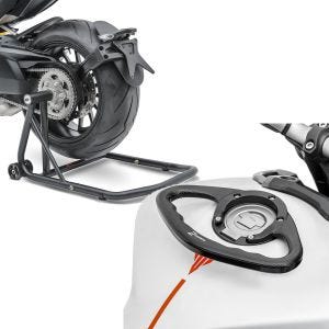 Set: Einarmständer Ducati Supersport / S 17-21 Montageständer ConStands Single-Classic schwarz matt + Sozius Haltegriff für Ducati Monster S2R 800 / Supersport/ S PG1 Zaddox_1
