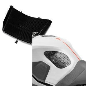 Set: Wasserkühler für Suzuki GSX-R 750 06-17 Radiator Kühler + Seiten Tankpad für Suzuki GSX-R 750 / 600 Grip S_1