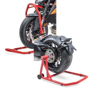 Set: Lenkkopfständer für Ducati Monster 1200/ S 14-20 Constands Classic Rot + Einarmständer Ducati Monster 1200 / S 14-20 Montageständer ConStands Single-Classic rot_1