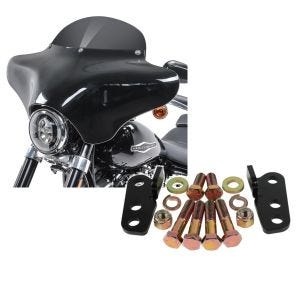 Set: Batwing Verkleidung BD8 für Harley Davidson Road King / Classic Craftride + Tieferlegungskit 1"-2" für Harley Road King 02-16 Tieferlegung Craftride_1