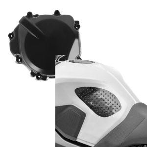 Set: Lichtmaschinendeckel für Suzuki GSX-R 600/ 750 04-05 Limadeckel Motordeckel + Seiten Tankpad für Suzuki GSX-R 750 / 600 Grip S_1