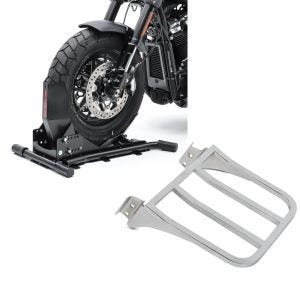 Set: Radwippe für Harley Fat Boy / 114 Constands Easy Plus Vario einstellbar schwarz + Gepäckträger für Harley Fat Boy 90-05 chrom Craftride_1