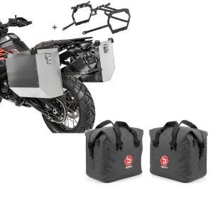 Set: Alu Koffer Set 34-40L für BMW R 1200 GS / Adventure 13-18 mit Kofferträger Bagtecs Atlas + Aluminium Koffer Innentasche für BMW R 1200 GS / Adventure 04-18 rechts und links Bagtecs_1