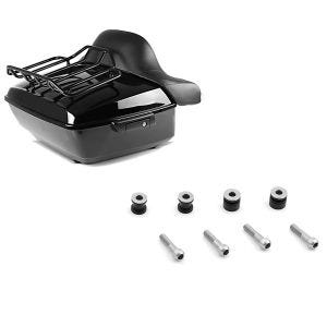 Set: Topcase King NHB für Harley Fat Boy / 114 schwarz Craftride + Anbausatz Docking Hardware Kit für Harley Davidson Fat Boy 03-17 Craftride_1