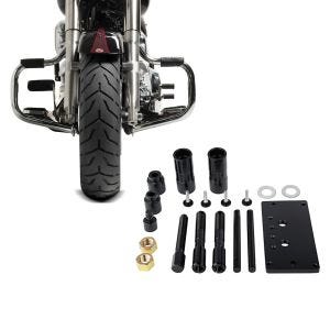 Set: Sturzbügel für Harley Davidson Fat Boy 2000-2017 Craftride Mustache chrom + Nockenwellenlager Werkzeug für Harley Fat Boy 99-17 Craftride_1