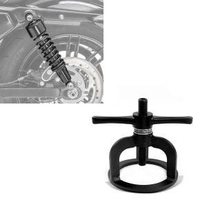 Set: Stoßdämpfer 11,9 Zoll Harley Davidson Sportster 883 Hugger 88-03 Craftride schwarz + Kupplungsfeder Kompressionswerkzeug für Harley Davidson Sportster 883 Hugger KF1 sw_1