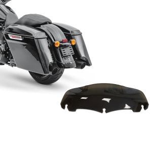 Set: Seitenkoffer Stretched für Harley Davidson Street Glide (FLHX) 14-21 Craftride + Windschild 7" für Harley Street Glide 14-21 braun Craftride_1