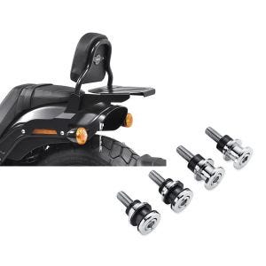 Set: Sissy Bar CSS Fix für Harley Fat Bob / 114 18-21 mit Gepäckträger schwarz Craftride + Anbausatz Docking Hardware Kit für Harley-Davidson Softail 18-21 52300646 Craftride_1