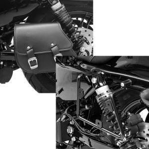 Set: Schwingentasche + Halter für Harley Sportster Forty-Eight 48 10-20 Craftride + Satteltaschenhalter für Harley Sportster Forty-Eight 48 16-20 links Craftride_1