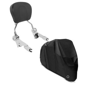 Set: Sissybar Harley Electra Glide Ultra Limited 09-21 Craftride Fast Driver-S chrom + Abdeckplane Harley Electra Glide Ultra Classic / Limited Craftride XXXXL in schwarz_1