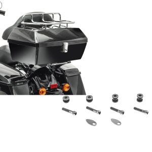 Set: Topcase für Harley Davidson Dyna Low Rider S Craftride Missouri 43Ltr abschließbar + Anbausatz Docking Hardware Kit für Harley-Davidson Dyna Street Bob 09-17 / Low Rider S Craftride_1