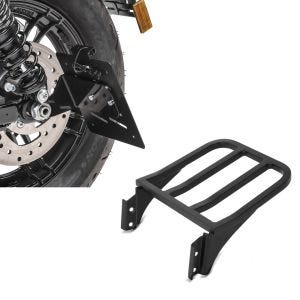 Sett: Sideskiltholder S egnet for Harley Davidson Sportster Forty-Eight 48 10-20 svart Craftride + Bagasjehylle egnet for Harley Davidson Sportster Forty-Eight 48 10-20 svart Craftride