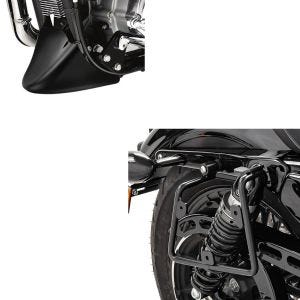 Set: Satteltaschenhalter für Harley Sportster Forty-Eight 48 16-20 rechts Craftride + Bugspoiler für Harley Sportster Forty-Eight 48 10-20 Craftride_1