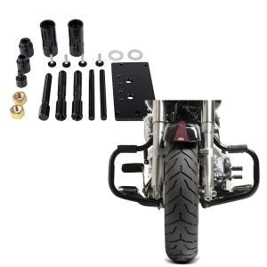 Set: Nockenwellenlager Werkzeug für Harley Fat Boy 99-17 Craftride + Sturzbügel für Harley Davidson Fat Boy 2000-2017 Craftride Mustache schwarz_1