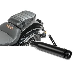 Set: Sozius Sitz mit Polsterung für Harley Sportster Forty-Eight 48/ 883 Iron Craftride + Craftride Endschalldämpfer Harley Sportster Forty-Eight 48 Auspuff Straight schwarz_1
