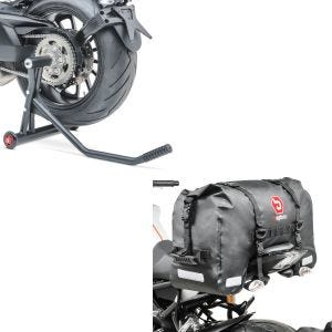 Set: Einarmständer Ducati Streetfighter V4 / S 20-21 Montageständer ConStands Single-Racing schwarz matt + Hecktasche Drybag für Ducati Streetfighter V4 / S SX45_1