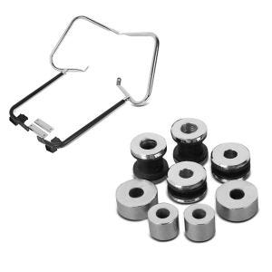 Set: Kofferträger für Harley Davidson Road King Classic 98-07 mit Schutzbügel chrom Craftride + Anbausatz Docking Hardware Kit für Harley Davidson Touring Modelle 1997-2008 Craftride_1