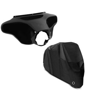 Set: Batwing Verkleidung für Harley Davidson Electra Glide Ultra Classic 96-13 Craftride + Abdeckplane Harley Electra Glide Ultra Classic / Limited Craftride XXXXL in schwarz_1