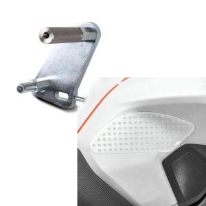 Set: Adapterplatte für ConStands Power Suzuki GSX-R 600/ 750 04-05 + Seiten Tankpad Grip Pad M für Suzuki GSX-R 750 / 600_1