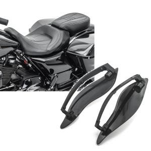 Set: Sitzbank für Harley CVO Limited 14-21 Komfortsitzbank Craftride CV schwarz + Seitlicher Windabweiser für Harley-Davidson Touring 14-21 schwarz Craftride_1