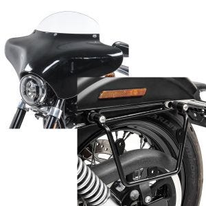 Set: Batwing Verkleidung BW8 für Harley Davidson Dyna Switchback / Wide Glide Craftride + Satteltaschenhalter für Harley Dyna Wide Glide 93-17 links-rechts Craftride_1
