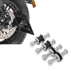 Set: Kennzeichenhalter seitlich S für Harley Sportster Forty-Eight 48 10-20 schwarz Craftride + Docking Hardware Kit für Harley Sportster Forty-Eight 48 10-20 Craftride Anbausatz_1