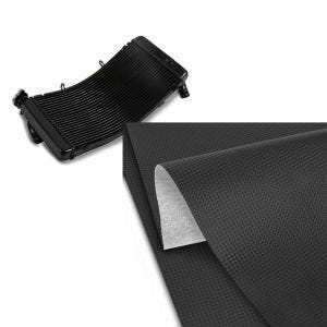 Set: Wasserkühler für Honda CBR 900 RR Fireblade 96-99 Radiator Kühler + Sitzbank-Bezug 140x100cm für Honda CBR 900 RR Fireblade Carbon-Look_1