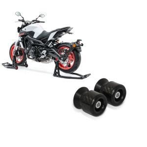 Sett: Motorsykkel reparasjonsstativ sett Constands SBL motorsykkelstativ foran og bak + svingarmbeskytter racingadapter spoler egnet for reparasjonsstativ M6-8 karbon