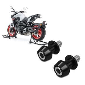 Sett: Motorsykkel monteringsstativ foran bak ST4 motorsykkelstativ svart + motorsykkel prisme socket racing adapter Motea Assen M10 x 1,5 svart