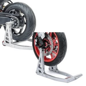 Sett: Enarms reparasjonsstativ bak egnet for Ducati 1199 Panigale 12-14 Constands SC1 motorsykkelstativ i aluminium + reparasjonsstativ for forhjul ConStands Superlight-Fix motorsykkelstativ