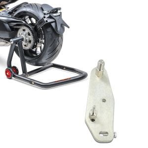 Sett: Enarmsstativ egnet for KTM 1290 Super Duke / R 14-23 reparasjonsstativ ConStands Single-One svart + adapterplate for ConStands Power egnet for KTM 1290 Super Duke R 20-23