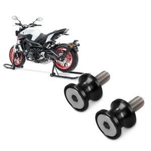 Sett: Motorsykkel monterings stativ sett Constands FB motorsykkel stativ foran og bak + motorsykkel prisme socket racing adapter Motea Jerez M8 svart