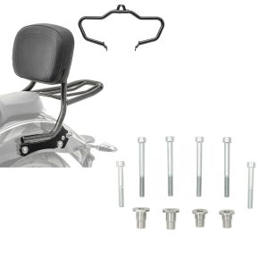 Sett: Mustache crash bar + sissy bar med bagasjehylle egnet for BMW R 18 / Classic 20-24 Craftride QL2 + adaptersett for å feste sissy bars med originale sidevesker som passer til BMW R18 20-24 Craftride