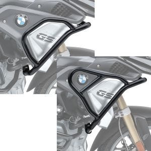 Sett: Kåpebeskyttelsesstang L egnet for BMW R 1250 GS 19-23 Tankbøyle på toppen + Kåpebeskyttelsesbøyle XL egnet for BMW R 1250 GS 19-23 Tankbøyle øverst