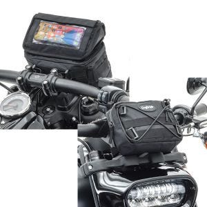 Sett: Styreveske egnet for chopper / tilpasset sykkel smarttelefonholder Craftride LB2 + styreveske egnet for chopper / tilpasset sykkel Craftride LB1 CB39097