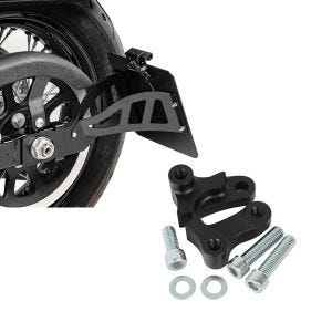 Sett: Sideskiltholder egnet for Harley Davidson Dyna Street Bob 06-17 CRB Craftride svart + senkesett 1,75" egnet for Harley Davidson Dyna Street Bob 06-17 senking Craftride