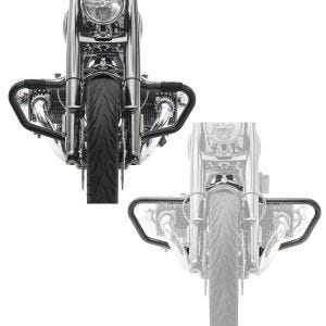 Sett: Crash bar Bart egnet for BMW R 18 / Classic 20-24 motorbeskyttelsesstang 38mm Craftride MV5 svart + Crash bar Bart egnet for BMW R 18 / Classic 20-24 motorbeskyttelsesstang 32mm Craftride MV2 svart