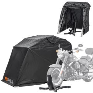 Motorsykkelrocker Easy-Plus + telt garasje sammenleggbar garasje motorsykkelgarasje XL MOTEA
