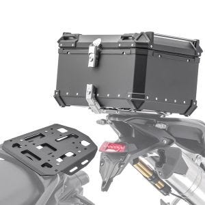 Toppkoffert i aluminium XB65 + bagasjehylle egnet for Yamaha Tracer 9 / GT 21-24 Bagtecs svart