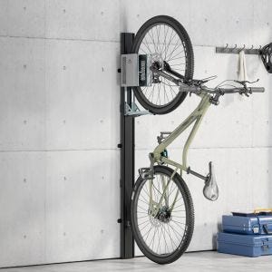 Fahrrad Wandständer vertikal Lift Cranit WS5 Fahrradständer mechanischer Wandlift schwarz silber DPLC