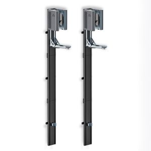 2x Fahrrad Wandständer vertikal Lift Cranit WS5 Fahrradständer mechanischer Wandlift schwarz silber DPLC