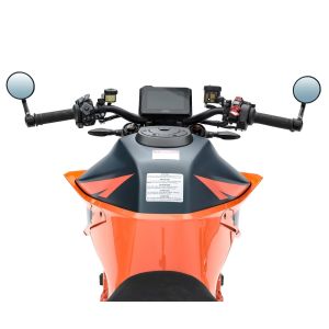 Supermoto Mirror Round Craftride styrespeil i svart nedre styrespeil DPLT1