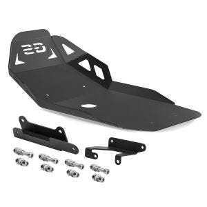 Motorbeskyttelse egnet for BMW F 850 GS / F 750 GS 18-20 Motoguard svart aluminium front spoiler undervogn beskyttelse