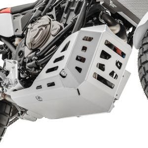 Motorbeskyttelse egnet for Yamaha Tenere 700 21-24 underkjøringsbeskyttelse aluminium SK2 sølv Motoguard