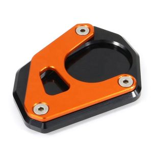 Sidestøttefotforlengelse egnet for KTM 390 Adventure 20-24 Sidestøtteplatestøtteforlengelse Motoguard FV5 svart-oransje