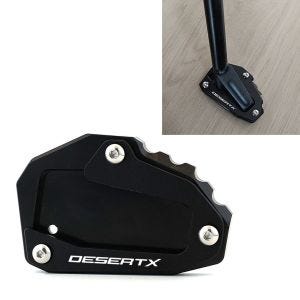 Sidestøttefotforlengelse egnet for Ducati DesertX 22-24 sidestativ platestøtteforlengelse Motoguard DS14 svart