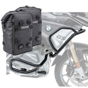Set Sturzbügel + Taschen L2 für BMW R 1200 GS Rallye 17-18 Schutzbügel oben unten Motoguard CB8_1